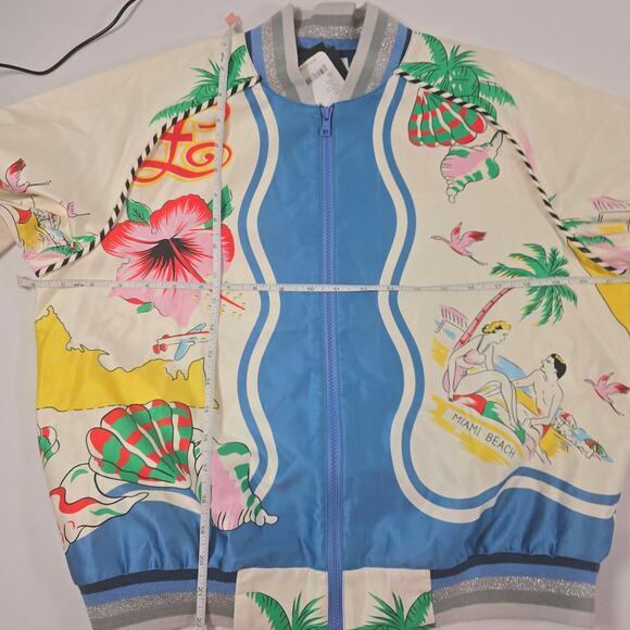 NWT Free People collab Anna Sui Florida Cotton Rainbow Jacket *Rare* . Ret. $578 - Picture 10 of 14